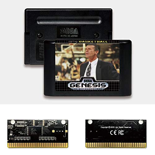 Aditi Pat Riley Basketball - USA Label FlashKit MD Electroless Gold PCB kartica za Sega Genesis Megadrive