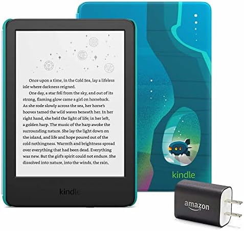 Kindle Kids Essentials paket uključujući Kindle Kids, dečiji poklopac-dolina jednoroga, Adapter za