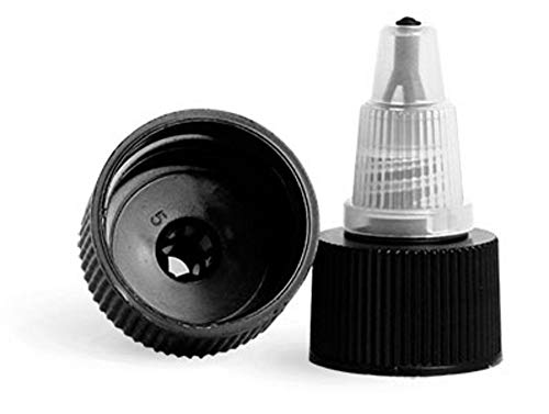 8 unca Cosmo okrugle boce, PET plastični prazan BPA bez punjenja, sa crnim / prirodnim Twist