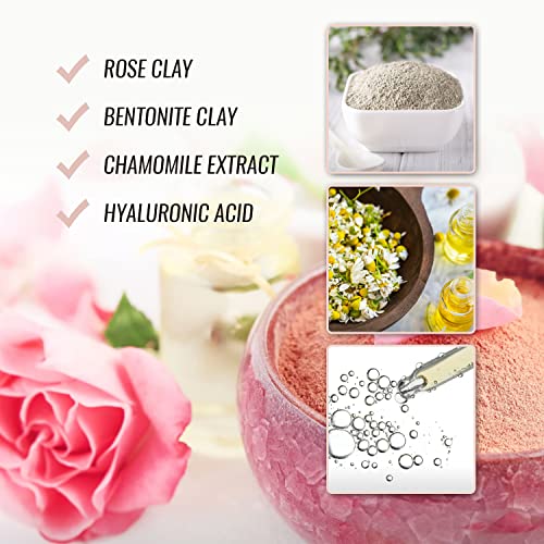 VOLIM Rose Revival pročišćavajuća glina i maska za tretman lica hijaluronskom kiselinom