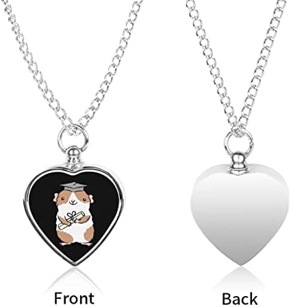 Matura zamorac štampana ogrlica za kućne ljubimce urne za pepeo srce kremiranje nakit spomen privjesak držač pepela za psa mačka
