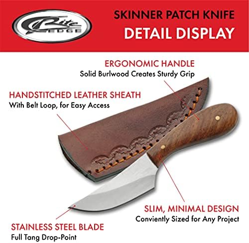 SZCO potrošni materijal 4,75 Mali tanki Skinner zakrpa na otvorenom lovačkim nožem sa smeđim kožnim omotačem