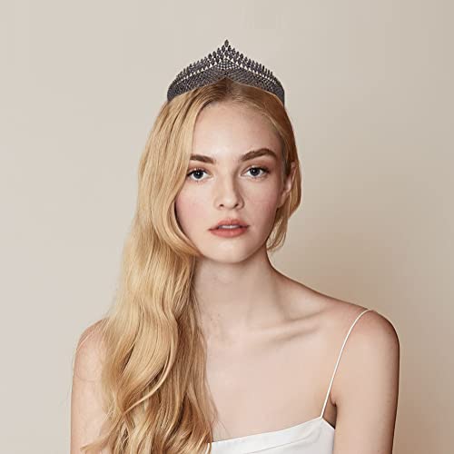 Vjenčana tijara, Vofler Crna mladenka kruna-Barok Anastasia kristalni Rhinestone Headpieces Head Accessories