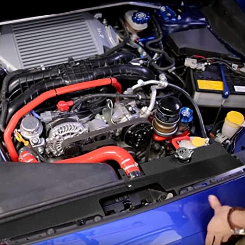 Itrims poklopac radijatorske ploče za Subaru WRX STi 2015-2020 Auto oprema Trim rezervoar za vodu radijatorski poklopac zaštita Aluminijum 3kom Crna