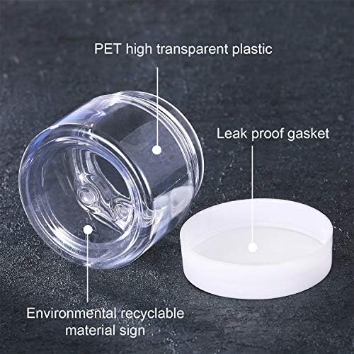 12 pakovanja malih plastičnih posuda sa poklopcima Clear Plastic Favor tegle za skladištenje široka usta