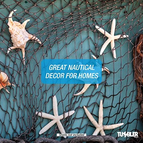 Ribolov neto dekor, 5 'x10' dekorativna ribarska mreža za nautičku, sirena, gusarsku ili plažustu