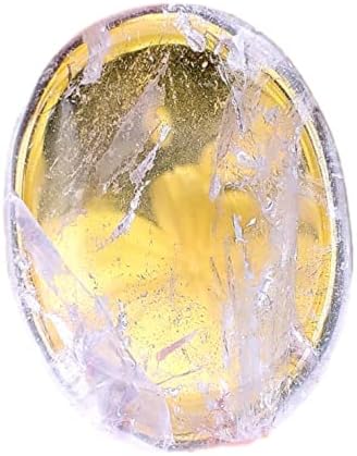 Clear Kvarc prirodni iscjeljujući kristalno glatkolirano draga dragulja za palmi iz Brazila