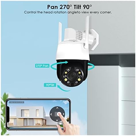 5MP WiFi IP kamera 20x optički zum Ljudski detekcija PTZ kamera Smart Home Boja noćni vid CCTV
