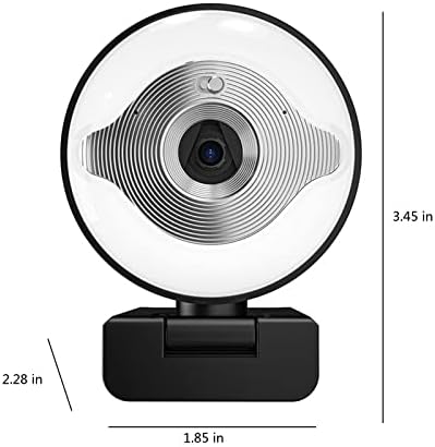 1080p web kamera sa mikrofonom 3-nivoa zaglavljenog osvjetljenja za podešavanje prstenastim prstenom brzim