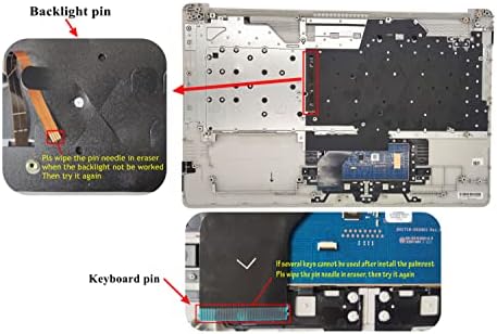 Zamjena za HP Laptop 17-by 17T-by 17-CA 17Z-CA gornji slučaj Palmrest Touchpad us Backlight Keyboard Assembly sa ODD L92783-001 prirodnim srebrom