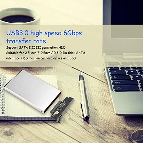 Računar hard disk Case prijenosni hard disk kućište 6Gbps Aluminij Legura brzina prijenosa za 2.5 inčni SSD HDD
