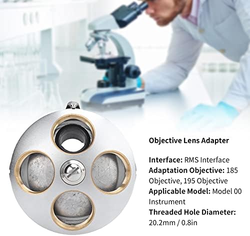 Hiuf objektiv Adapter, mikroskop Fitinzi Revolving Nosepiece mikroskop dodatak za mikroskop za 195 objektiv