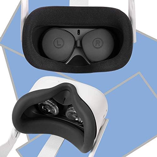 Devansi VR silikonska Navlaka za lice sa poklopcem sočiva za Oculus Quest 2 jastučić za lice otporan na znoj jastučić za oči perivi jastuk za lice otporan na svjetlost