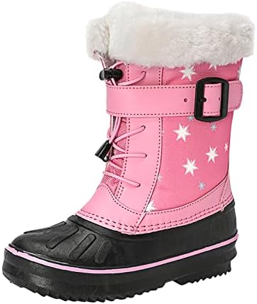 Dječje zimske čizme za zimske snijege Dječje vodootporne čizme za gležnjeve sa? Ur obložene zimske cipele od 6-15,5 godina