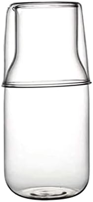 Staklena boca za vodu, noćni set za bokal za vodu sa čašom za noćnu šolju, šoljica za mleko od kafe 550ML