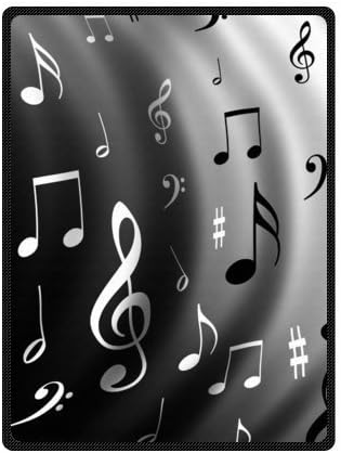HOMMOMH ručnik za kupanje 27 x 54 Višenamjenska mikrofiber Graphics Music Glazbene note