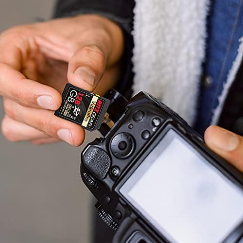 Ritz Gear 128GB high-Speed SDXC UHS-II SD kartica, C10, U3, V90, Full-HD & amp; 8k memorijska kartica za DSLR, kino-kvalitete video kamere