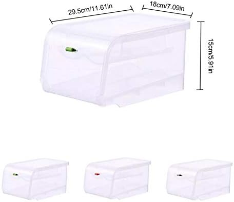 Kutija za čuvanje frižidera kućanski stalak za jaja automatsko kotrljanje kuhinjska dvoslojna kutija za odlaganje
