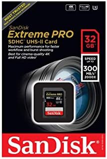 SanDisk 64GB SDXC SD Extreme Pro UHS-II memorijska kartica radi sa Sony A7R IV kamerom bez ogledala klase 10 sa svime osim Stromboli 3.0 SD, čitačem TF kartica