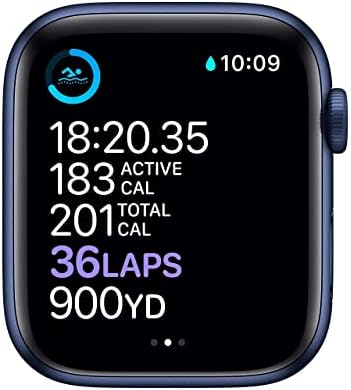 Apple Watch serija 6-plavi aluminijumski slučaj sa dubokim mornaričkim sportskim bendom