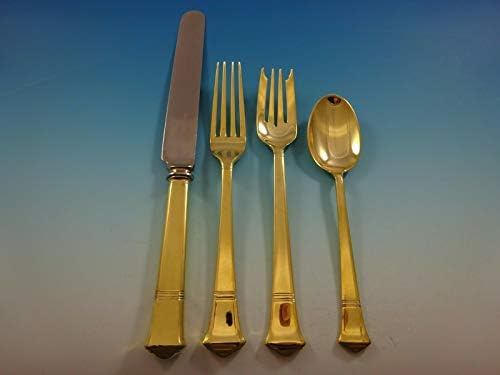 Windham Gold od Tiffany and Co. Sterling Silver Flatware Set Usluga Vermeil