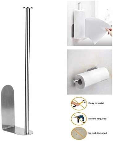 LANDUA kuhinjska rola papir dodatak za zidni držač toaletnog papira od nerđajućeg čelika tkanina za kupatilo