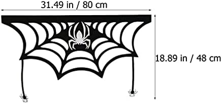 PRETYZOOM Halloween Spiderweb kamin Mantle šal 31 duga netkana tkanina Cobweb kamin šal svečana zabava kamin dekoracija Cover