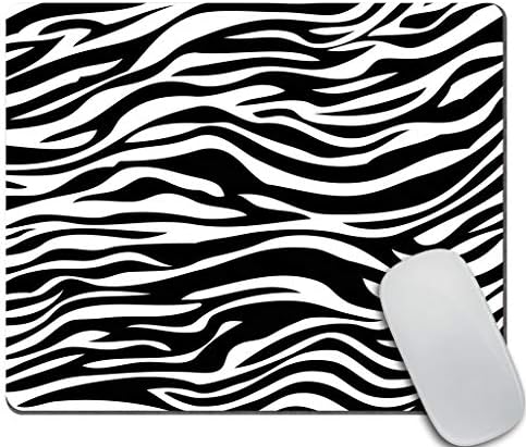 Amcove igranje mišem po mjeri, prugasti dizajn, pruganje životinja džungla tigar zebra krznene teksture mišem jastukom od miša 9,5 x 7,9 inča