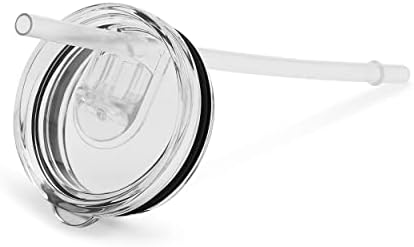 makerflo 20 Oz mršava čaša, tanka izolovana putna posuda od nerđajućeg čelika sa poklopcem i slamkom otpornom na prskanje, 1 kom, srebro