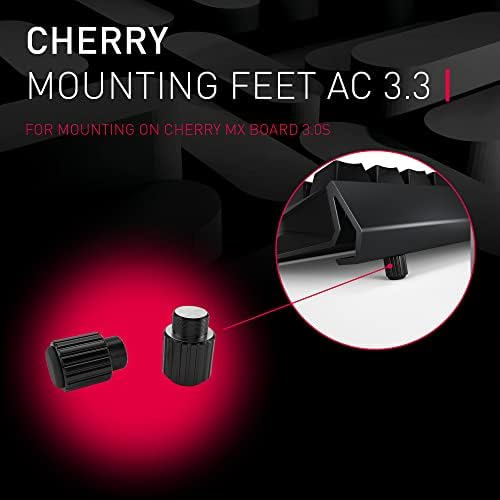 Cherry Palmrest 3.0 S, ergonomski zglob odmori se i stopala za cherry mx ploču 3.0 s, izrađena od aluminija, crna