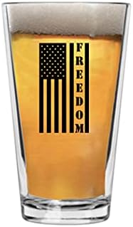 Rogue River Tactical Sloboda Patriotski pivo staklo za piće Kup Pinta 16oz Pub poklon za bilo Patriotski Američki SAD zastavu