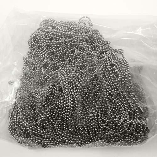 Lanac sa loptom br. 3 400 stopa | Broj: 200 24 Kuglični lanci na perli - promjer 2,4 mm, 3/32 | Metalni lanac perla klip Clip Strip Corp. | BC-324CS