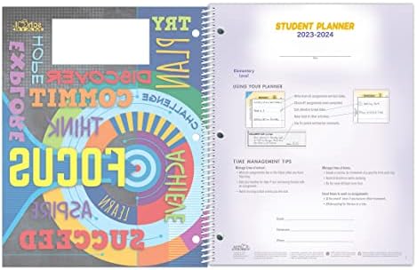 Datirani elementarni studentski plan za 2023-24 akademsku godinu, školski mate® marke, 8.5 x11 sedmični