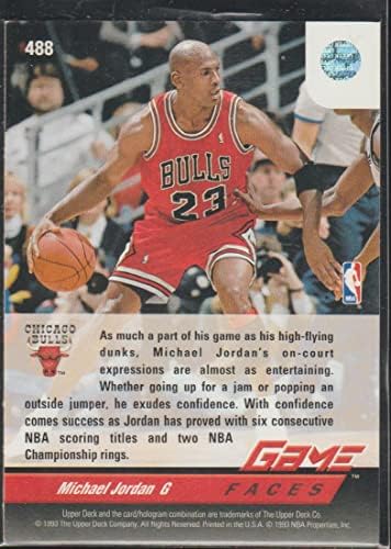 Michael Jordan 1992-93 Gornja paluba - [baza] # 488