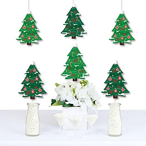 Velika tačka sreće snježna božićna stabla - ukrasi DIY Classic Holiday Party Essentials - Set od 20