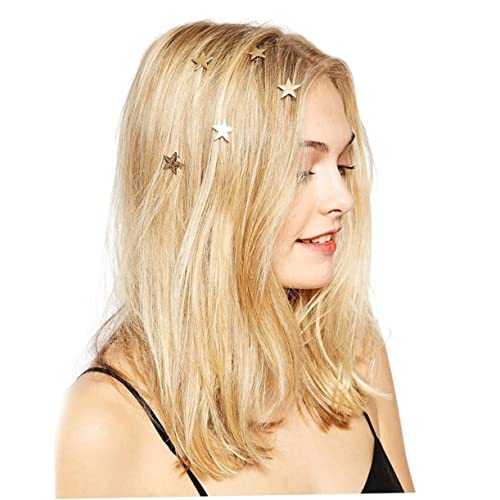 Lalafina 5pcs minimalistički ukras ukras zvijezda Star Handrips Star Strirala za kosu za kosu Gremi za kosu za kosu za kosu za kosu gore zvezda zvezde kose kose kose žene spiralna kosa