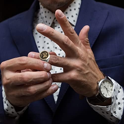 Prstenovi od nehrđajućeg čelika za muškarce žene vintage srebrni krupni prsten jedinstveni antikni engrave bend unisex prsten nakit