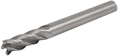 X-DREE 6mm rezni prečnik 60mm dugačak HSS 4-flauta ravna okrugla bušaća rupa alat za sečenje