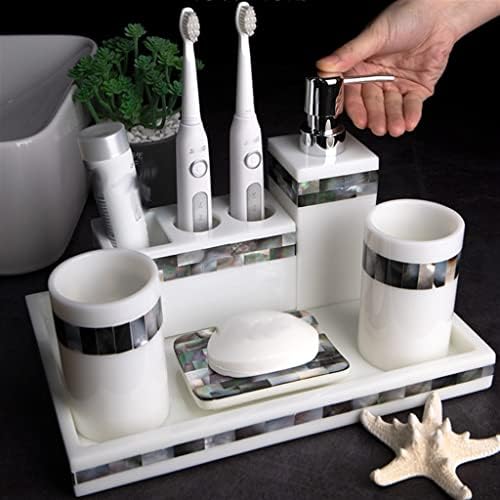 Uxzdx Countertop kupaonski Set električni držač četkice za zube čaša za ispiranje usta svadbene potrepštine za kupatilo