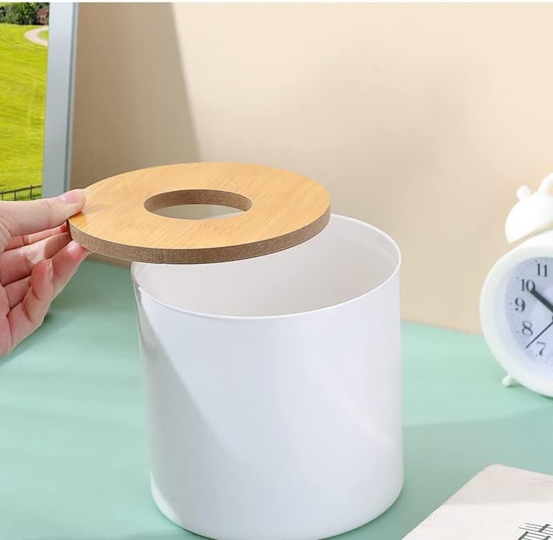 BKDFD toaletni papir s drvenim poklopcem okrugli tkivo kutija za držač salveta Kućni automitski tkivni papir