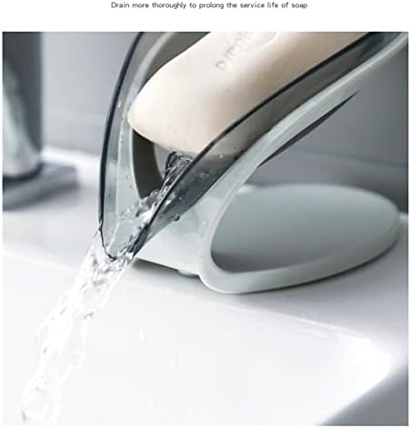 TMTJR listov sapuna Kreativni stalak za sapun Odvodnjavanje toaletni odvod-besplatni sapun sapun sa sapunom Nordic sapuna TransparentGray