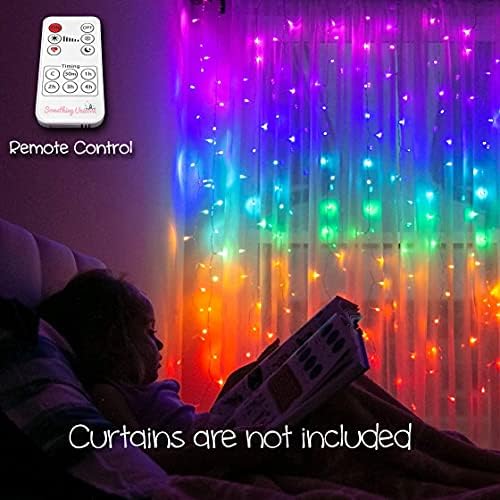 Nešto Unicorn-Rainbow LED svjetla za zavjese s prekrasnim znakom za vješanje zida Remember za dekor spavaće