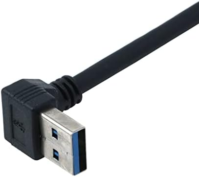 Antrader USB 3.0 pravim uglom 90 Stepen gore & down produžni kabel muški na ženski Konverter podataka Adapter