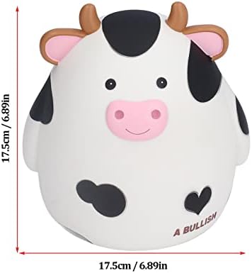 Novčana banka, liggy bank, dječja svinjska banka Slatka mala krava crtani dizajn ekološki prihvatljive glatke