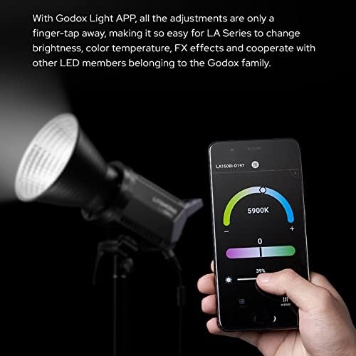 Godox LA150Bi dvobojno Video svjetlo,CRI 96+, TLCI 97+ FX efekti, podrška godox Light APP za Youtubere, Live Streamere, Videomakere, komercijalne producente