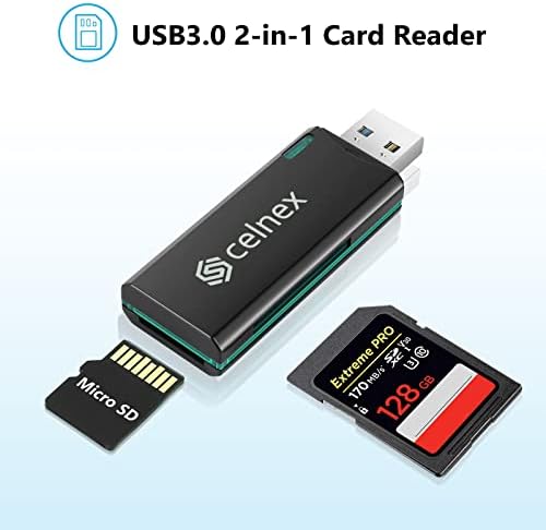 Celnex USB 3.0 čitač SD/MicroSD kartica / pisac za SD, SDHC, SDXC, MicreSD, MicroSDHC, MicroSDXC