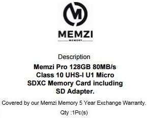 MEMZI PRO 128GB klase 10 80MB / s Micro SDXC memorijska kartica sa SD adapterom za Samsung Galaxy J2 seriju