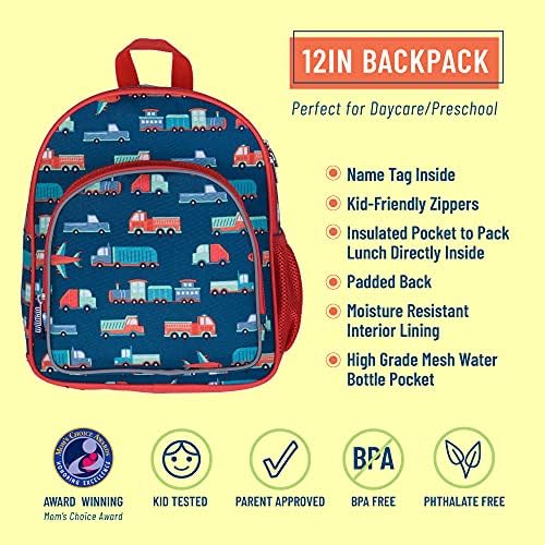 Wildkin Kids 12 inčni ruksak, kišobran, torba za ručak i veličina 9 Rainboots Ultimate Bundle Essentials