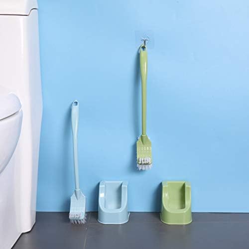 Kreativna zakrivljena dugačka ručica plastična toalet četkica za četkicu za čišćenje četvorke Artifakt bez