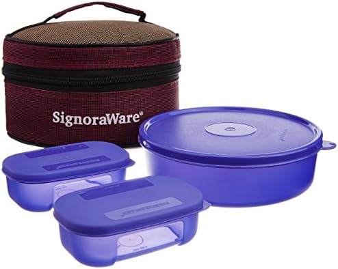 Signoraware klasična kutija za ručak sa torbom, 800ml Deep Violet